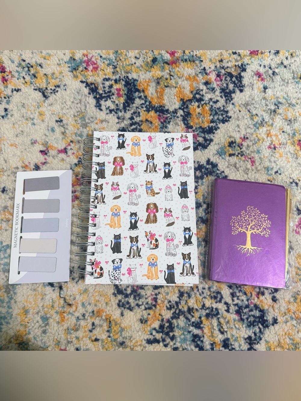 Notebook Journal Bundle with 5 Magnetic Bookmarks